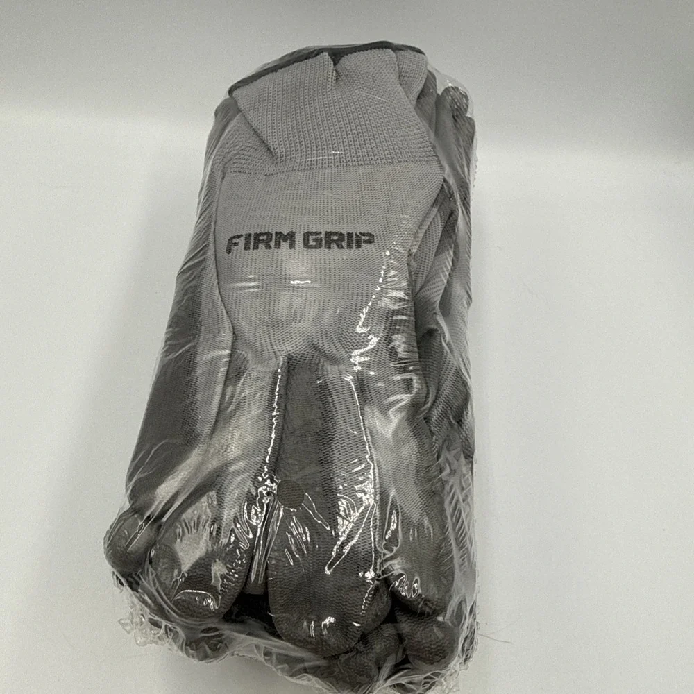 Firm Grip 12 Pair Large Polyurethane Coated Crew Work Garden Gloves NEW!